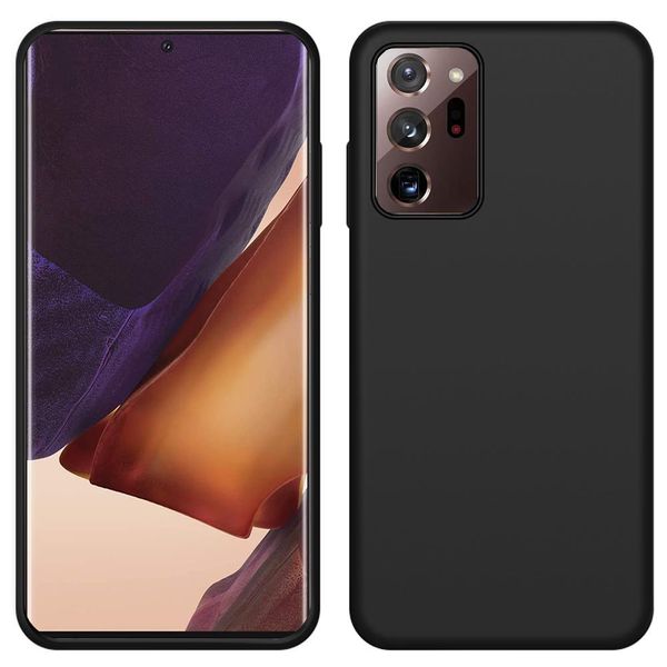 Custodia Galaxy Note 20 Ultra, Custodia In Silicone Liquido Resistente Agli Urti E Ai Graffi Per Samsung Galaxy Note 20 Ultra Nero-image