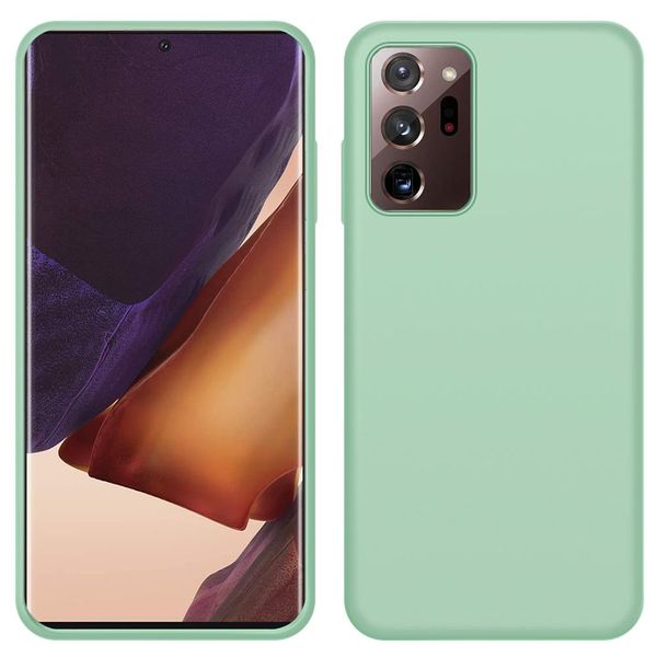 Custodia Galaxy Note 20 Ultra, Custodia In Silicone Liquido Resistente Agli Urti E Ai Graffi Per Samsung Galaxy Note 20 Ultra Verde-image
