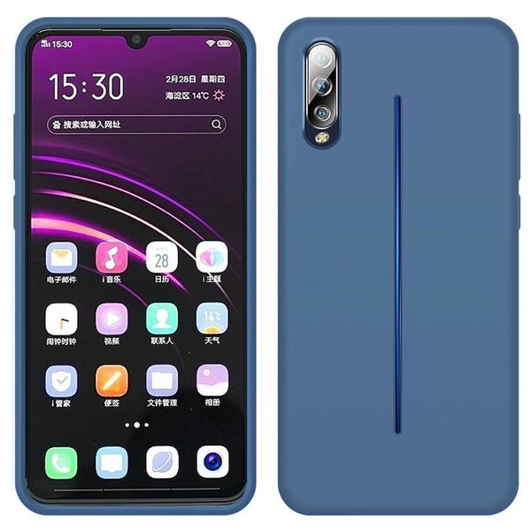 Custodia Vivo Iqoo, Custodia Protettiva In Silicone Liquido Resistente Agli Urti E Ai Graffi Per Vivo Iqoo Blu-image