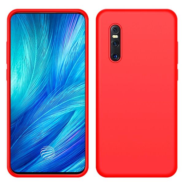 Custodia Vivo X27, Custodia Protettiva In Silicone Liquido Resistente Agli Urti E Ai Graffi Per Vivo X27 Rosso-image