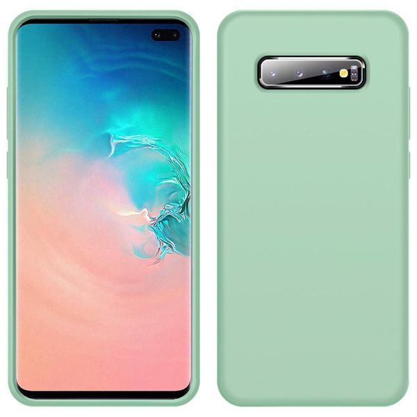 Custodia Galaxy S10 Plus, Custodia In Silicone Liquido Resistente Agli Urti E Ai Graffi Per Samsung Galaxy S10 Plus Verde-image