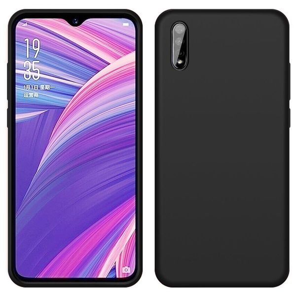 Custodia Vivo Y7S, Custodia Protettiva In Silicone Liquido Resistente Agli Urti E Ai Graffi Per Vivo Y7S Nero-image
