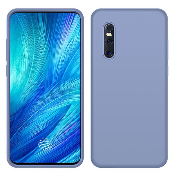 Custodia Vivo X27, Custodia Protettiva In Silicone Liquido Resistente Agli Urti E Ai Graffi Per Vivo X27 Grigio-image