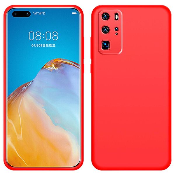 Custodia Huawei P40 Pro, Custodia Protettiva In Silicone Liquido Resistente Agli Urti E Ai Graffi Per Huawei P40 Pro Rosso-image