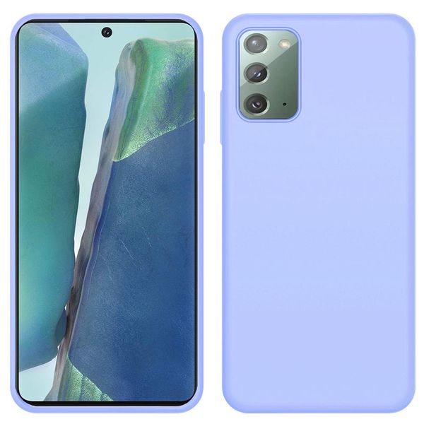 Custodia Galaxy Note 20, Custodia In Silicone Liquido Protettiva Resistente Agli Urti E Ai Graffi Per Samsung Galaxy Note 20 Viola-image