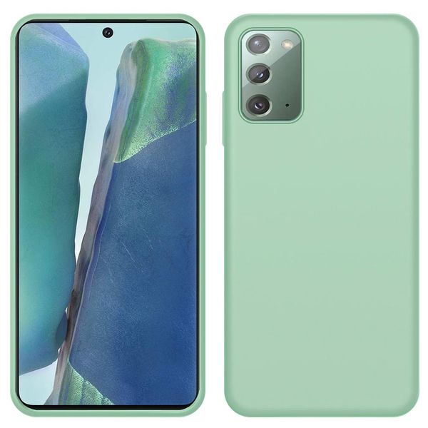 Custodia Galaxy Note 20, Custodia In Silicone Liquido Resistente Agli Urti E Ai Graffi Per Samsung Galaxy Note 20 Verde-image