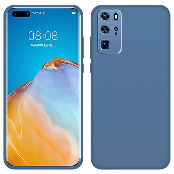 Custodia Huawei P40 Pro, Custodia Protettiva In Silicone Liquido Resistente Agli Urti E Ai Graffi Per Huawei P40 Pro Blu-image