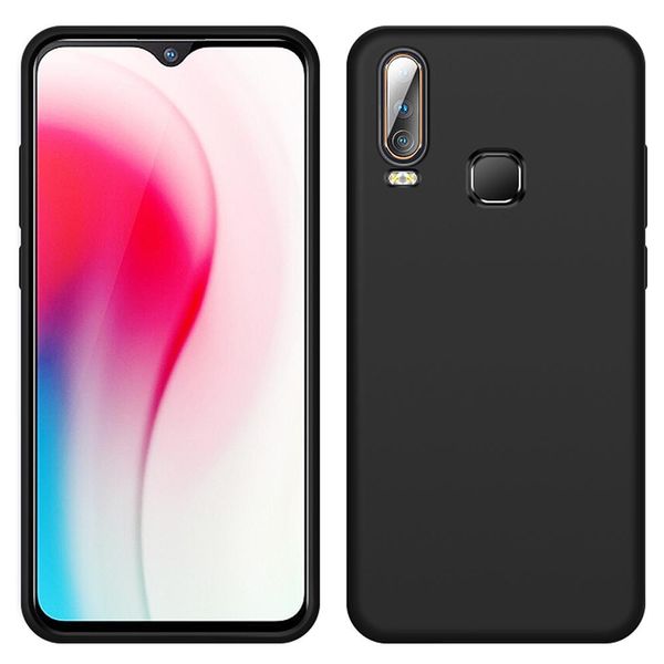 Custodia Vivo Y3, Custodia Protettiva In Silicone Liquido Resistente Agli Urti E Ai Graffi Per Vivo Y3 Nero-image