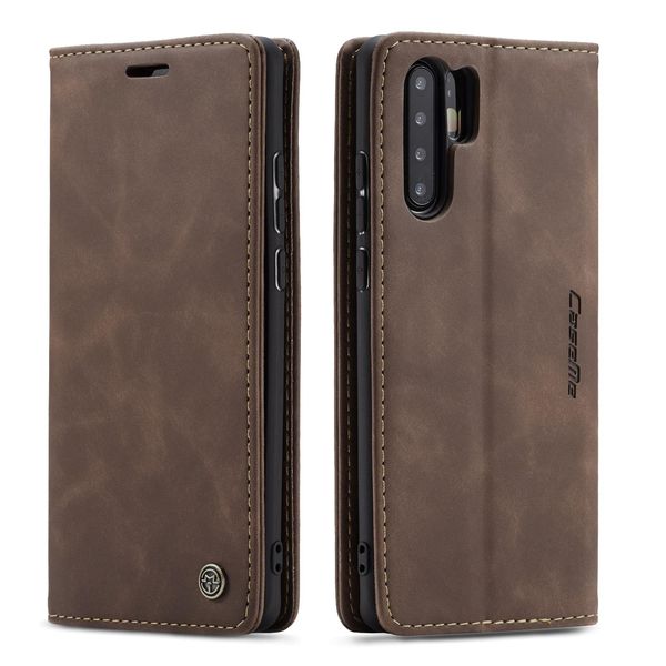 Huawei P30 Pro Case, Retro Custodia In Finto Cuoio, Tasche Per Carte, Chiusura Magnetica, Custodia Con Funzione Stand Per Huawei P30 Pro Caffè-image