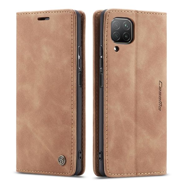 Custodia Huawei P40 Lite, Custodia Retrò In Finto Cuoio, Tasche Per Carte, Chiusura Magnetica, Custodia Con Funzione Stand Per Huawei P40 Lite Marrone-image
