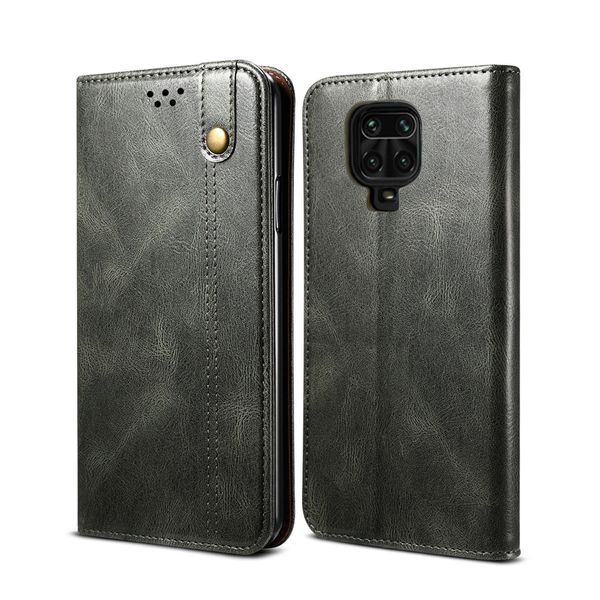 Custodia Per Xiaomi Redmi Note 9S/9 Pro/9 Pro Max, Portafoglio In Pelle Flip Case Con Funzione Di Stand Verde-image