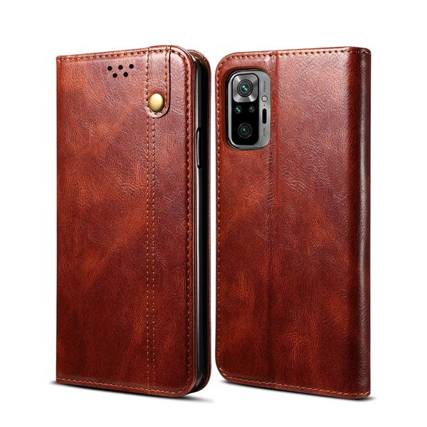 Custodia Per Xiaomi Redmi Note 10 Pro/Note 10 Pro Max, Portafoglio In Pelle Flip Case Con Funzione Di Stand Rosso-image