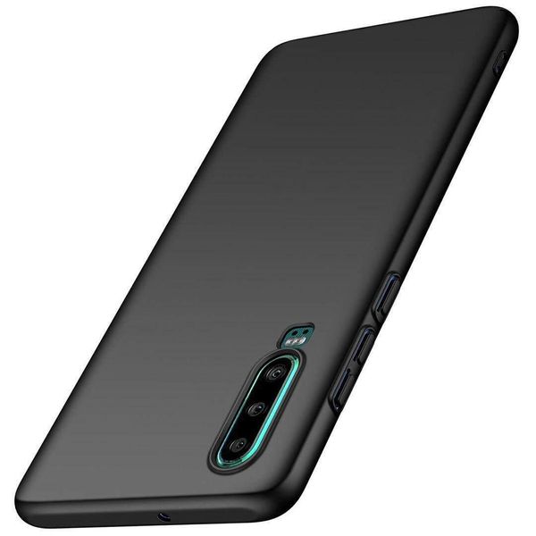 Huawei P30 Custodia, Sottile Pc Opaco Anti-Impronta Custodia Protettiva Per Huawei P30 Nero-image