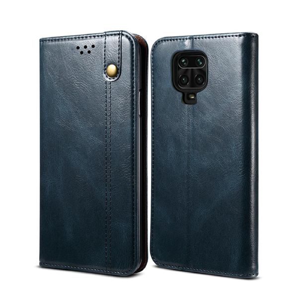 Custodia Per Xiaomi Redmi Note 9S/9 Pro/9 Pro Max, Portafoglio In Pelle Flip Case Con Funzione Stand Blu-image