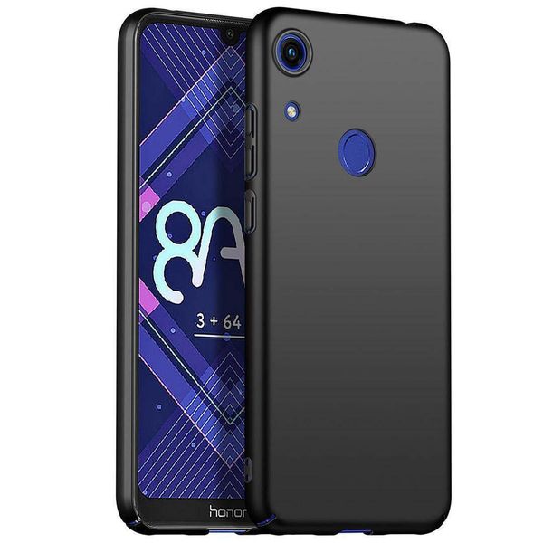 Huawei Y6 2019 Custodia, Sottile Pc Opaco Anti-Impronta Protettiva Per Huawei Y6 2019 Nero-image