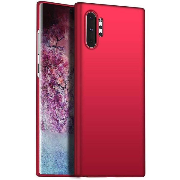 Custodia Galaxy Note 10+, Sottile Pc Opaco Anti-Impronta Protettiva Per Samsung Galaxy Note 10 Plus / Note 10+ 5G Rosso-image