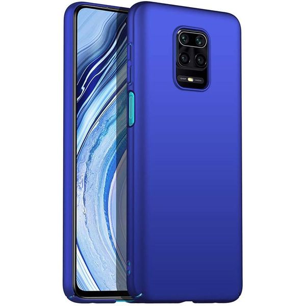 Custodia Redmi Note 9 Pro, Sottile Pc Opaco Anti-Impronta Protettiva Per Xiaomi Redmi Note 9S / 9 Pro / 9 Pro Max Blu-image