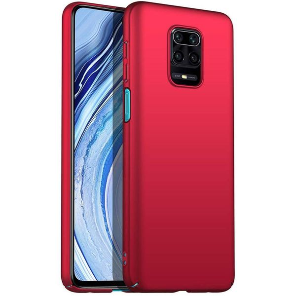 Custodia Redmi Note 9 Pro, Sottile Pc Opaco Anti-Impronta Protettiva Per Xiaomi Redmi Note 9S / 9 Pro / 9 Pro Max Red-image