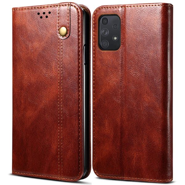 Custodia Per Samsung Galaxy A72 5G/4G, Portafoglio In Pelle Flip Case Con Funzione Stand Rosso-image