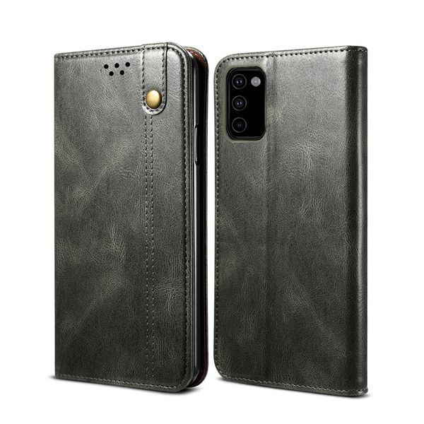 Custodia Per Samsung Galaxy M51, Portafoglio In Pelle Flip Case Con Funzione Stand Verde-image