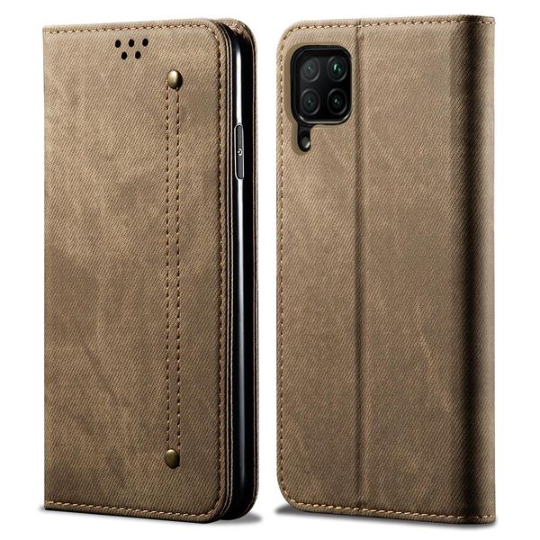 Custodia Huawei P40 Lite, Custodia In Pelle A Portafoglio Con Chiusura Magnetica E Custodia Con Funzione Stand Per Huawei P40 Lite Huawei P40 Lite Khaki-image