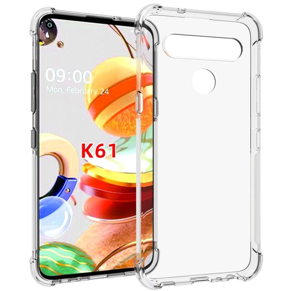 Lg K61 Custodia, Paraurti Trasparente In Tpu Morbido, Custodia Protettiva Antiurto Per Lg K61-image