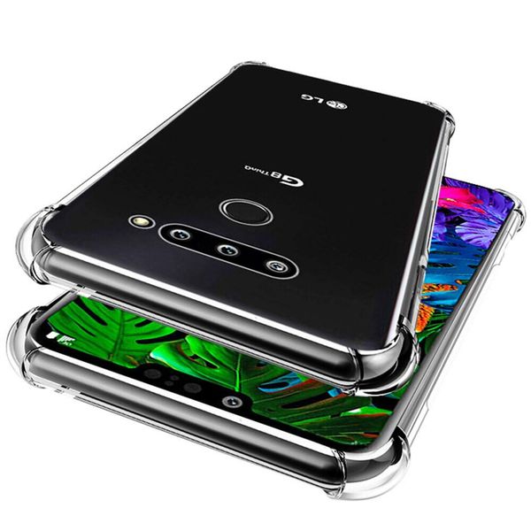 Lg G8 Thinq Custodia, Paraurti Trasparente In Tpu Morbido, Custodia Protettiva Antiurto Per Lg G8 Thinq-image