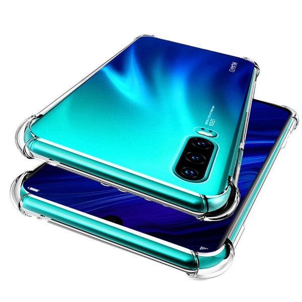 Huawei P30 Custodia, Paraurti Trasparente In Tpu Morbido, Custodia Protettiva Antiurto Per Huawei P30-image