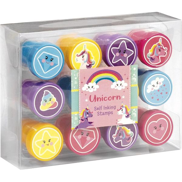 Totum Totum Stamps Unicorn Junior 12 Pezzi - Timbri Autoinchiostranti - Giocattolo Creativo-image