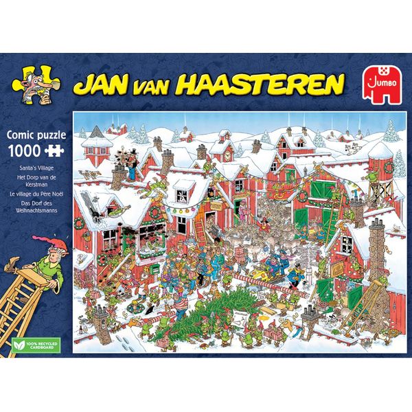 Jumbo Spiele Jan Van Haasteren - Villaggio Di Babbo Natale, Puzzle, Puzzle Per Adulti, Puzzle, 1000 Pezzi, 20075-image