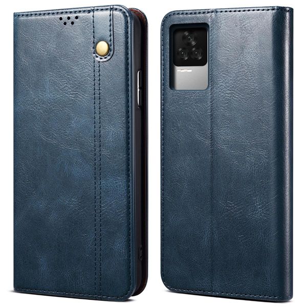 Custodia Per Xiaomi Redmi K50 Pro, Portafoglio In Pelle Flip Case Con Funzione Stand Blu-image