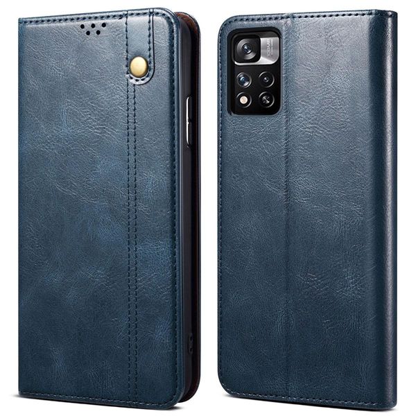 Custodia Per Xiaomi Redmi Note 11 Pro / Note 11 Pro+, Custodia Flip In Pelle Con Funzione Stand Blu-image
