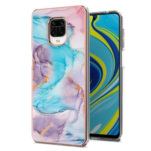 Custodia Per Xiaomi Redmi Note 9S / 9 Pro / 9 Pro Max, Custodia In Silicone Tpu Antiurto A Fantasia, Blu-image