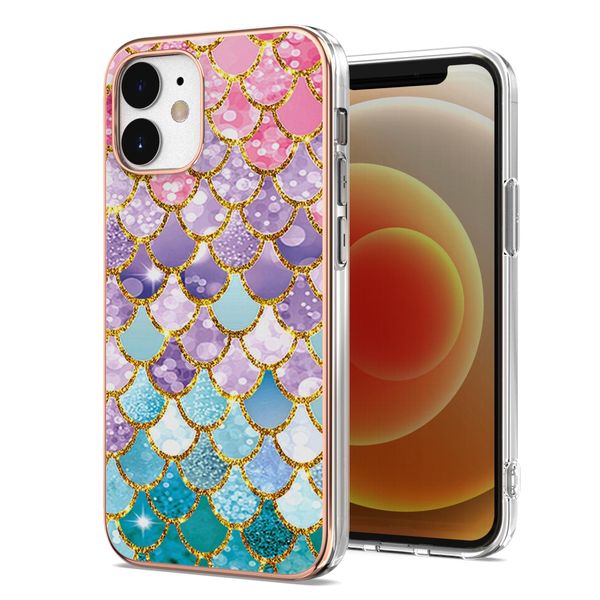 Custodia Per Iphone 12, Cassa Paraurti In Silicone Tpu Antiurto A Fantasia Colorful-image