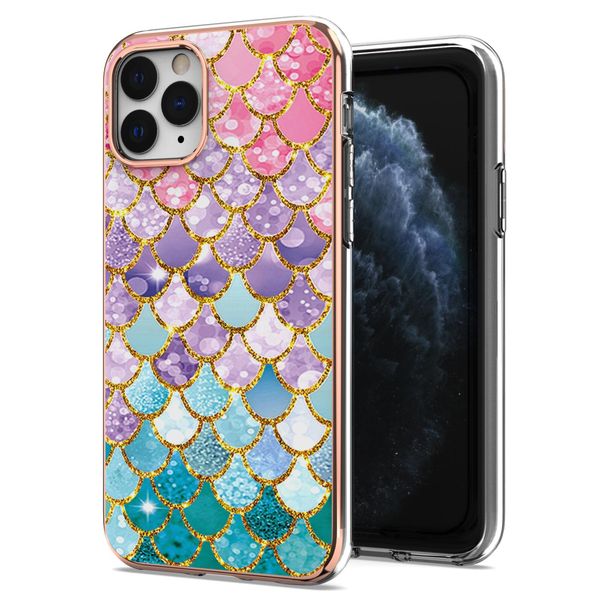 Custodia Per Iphone 11 Pro Max, Cassa Paraurti In Silicone Tpu Antiurto A Fantasia Colorful-image