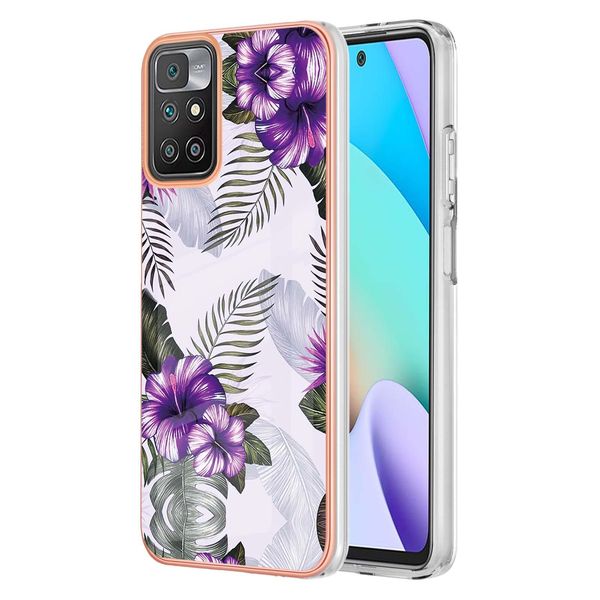 Custodia Per Xiaomi Redmi 10, Custodia In Silicone Tpu Antiurto A Fantasia Purple-image