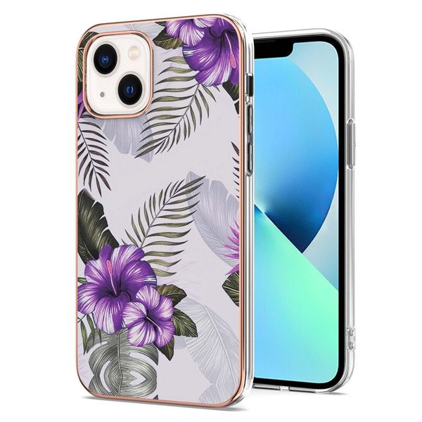Custodia Per Iphone 14 Plus Modello Tpu Silicone Antiurto Custodia Bumper Viola-image