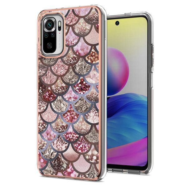 Custodia Per Xiaomi Redmi Note 10 4G / Note 10S, Custodia In Silicone Tpu Antiurto A Fantasia Rosa-image