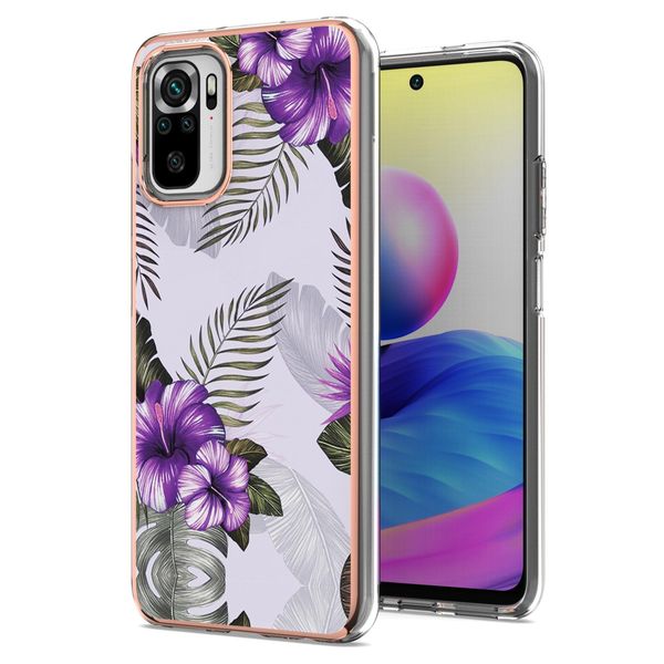 Custodia Per Xiaomi Redmi Note 10 4G / Note 10S, Custodia In Silicone Tpu Antiurto A Fantasia Purple-image