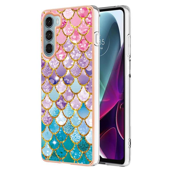 Custodia Per Motorola Moto G200, Cassa Paraurti In Silicone Tpu Antiurto A Fantasia Colorful-image