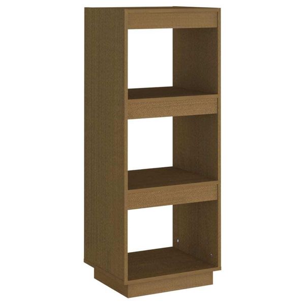 Libreria/Divisorio Miele Marrone 40X35X103 In Legno Di Pino Massello-image