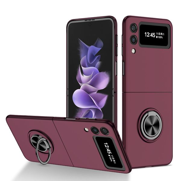Custodia Rigida Sottile Per Samsung Galaxy Z Flip 3 5G, Con Supporto Ad Anello-image