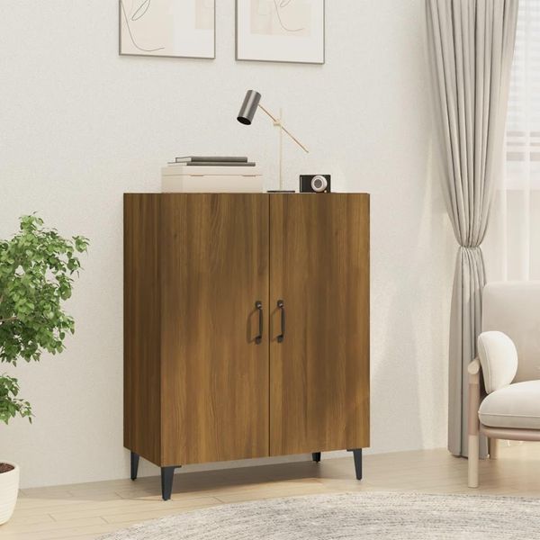 Vidaxl Credenza Look Rovere Marrone 70X34X90 Cm Materiale A Base Di Legno-image