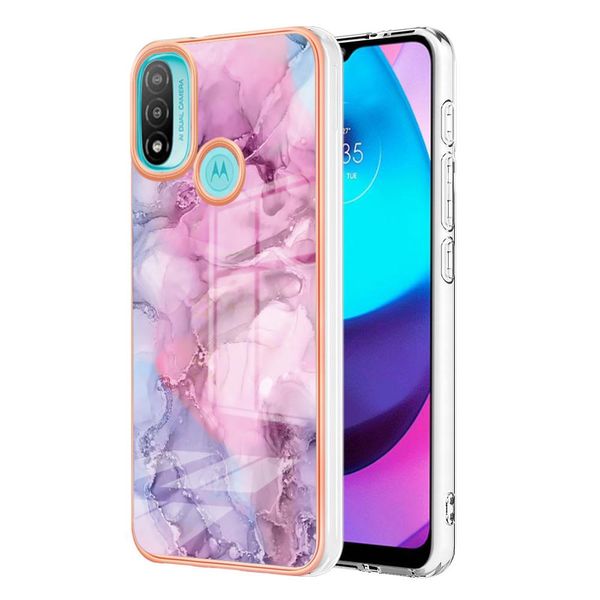 Custodia Per Motorola Moto E20 / E30 / E40, Custodia In Silicone Tpu A Fantasia, Paraurti Antiurto Rosa-image