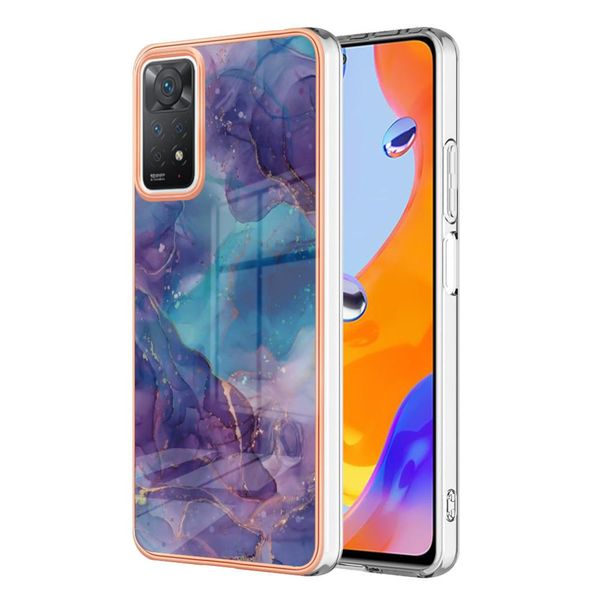 Custodia Per Xiaomi Redmi Note 11Pro 5G / 4G, Custodia In Silicone Tpu A Fantasia, Paraurti Antiurto Viola-image