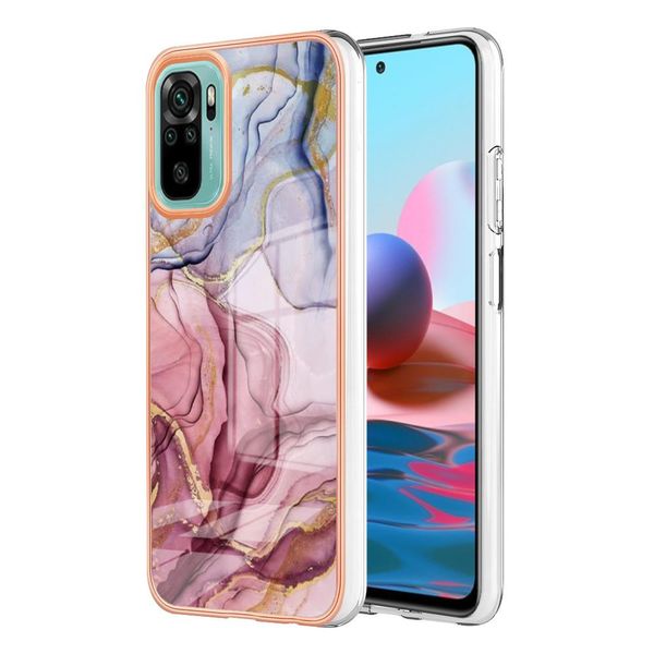 Custodia Per Xiaomi Redmi Note 10S / Note 10 4G, Custodia In Silicone Tpu A Fantasia, Paraurti Antiurto Oro Rosa-image