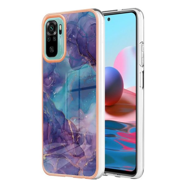 Custodia Per Xiaomi Redmi Note 10S / Note 10 4G, Custodia In Silicone Tpu A Fantasia, Paraurti Antiurto Viola-image