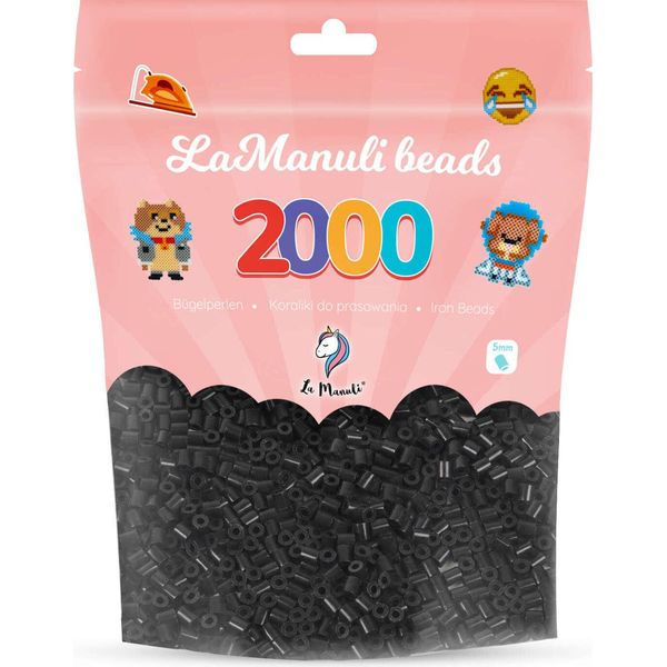 La Manuli 2000 Midi Iron-On Perline Nero Ø 5 Mm Perline Perline-image