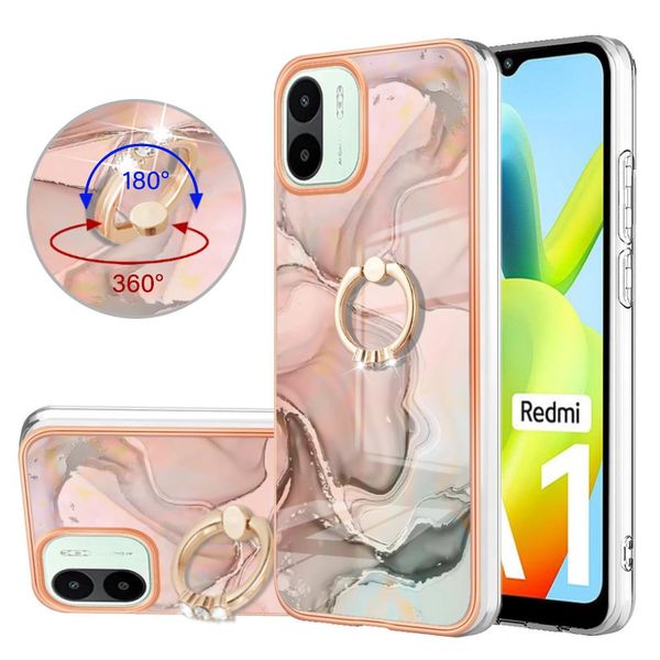 Custodia Per Xiaomi Redmi A1, Custodia Protettiva In Silicone Tpu Bumper A Fantasia Con Supporto Ad Anello CrèMe-image
