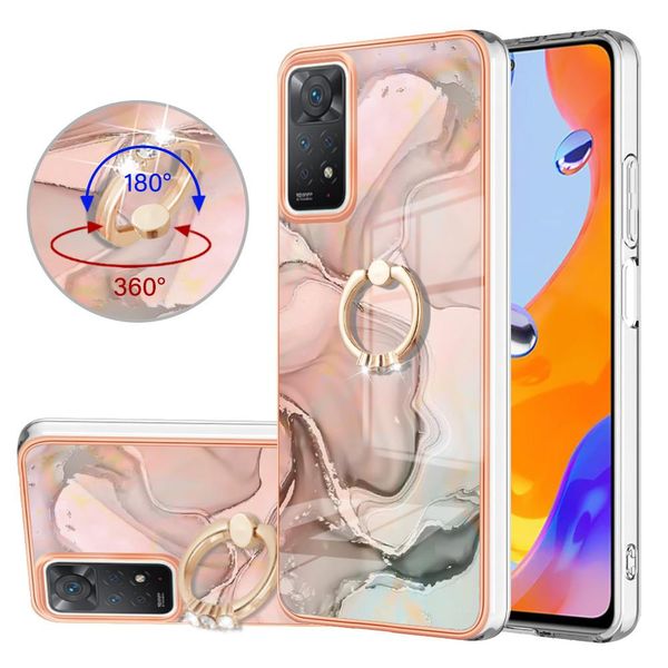 Custodia Per Xiaomi Redmi Note 11Pro 5G / 4G, Custodia Protettiva In Silicone Tpu Bumper A Fantasia Con Supporto Ad Anello CrèMe-image